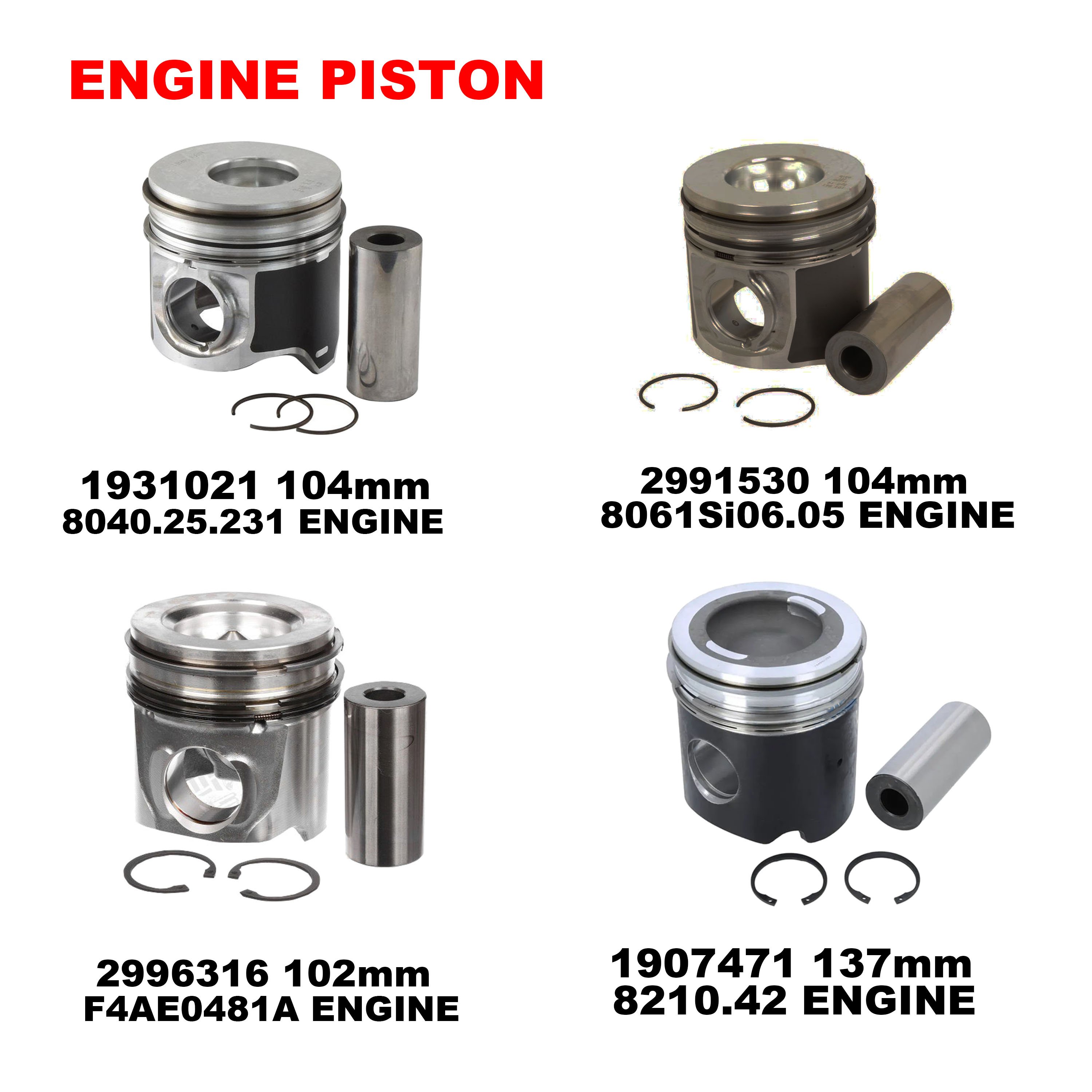 504078222 Camshaft Bushes Bearing Kit for IVECO Cursor 13