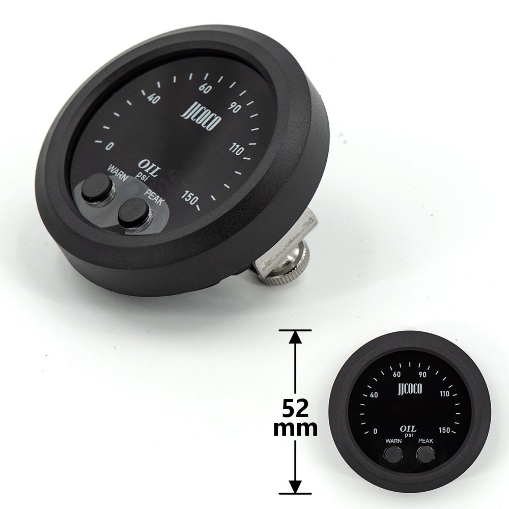 Universal Elctronic Oil Pressure Gauge with 1/8 NPT Sensor Oil Pressure Red Display Digital 0-150psi