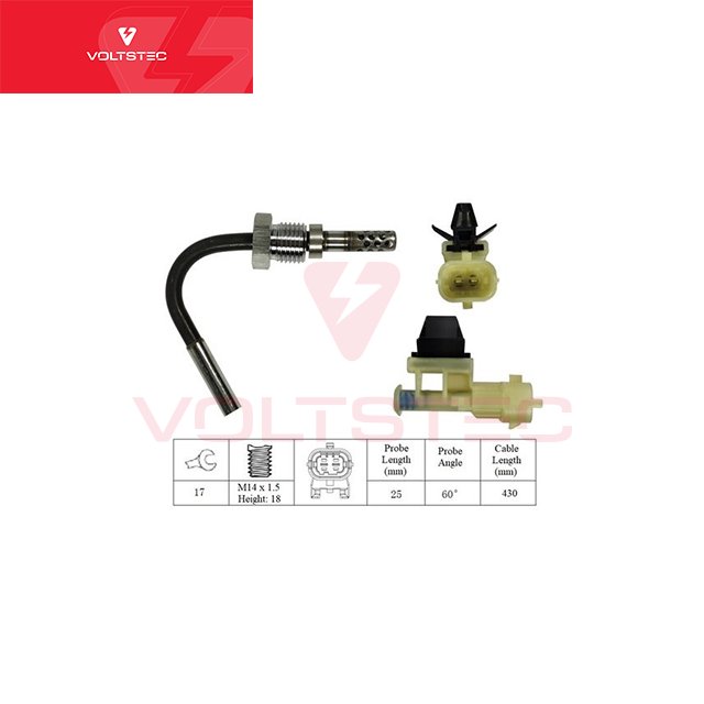 VOLTSTEC 55562433 855438 Stainless Steel Auto Parts Exhaust Gas Temperature Sensor Fits for OPEL ASTRA CORSA MERIVA ZAFIRA