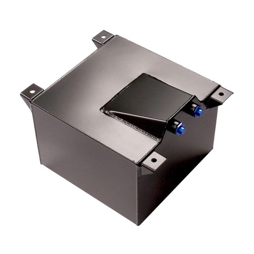 20L Auxiliary Fuel tank Aluminum Buffer tank Mirror Polished Internal Fuel Coll Foam Without Sensor Black and Sliver OC-1018-20