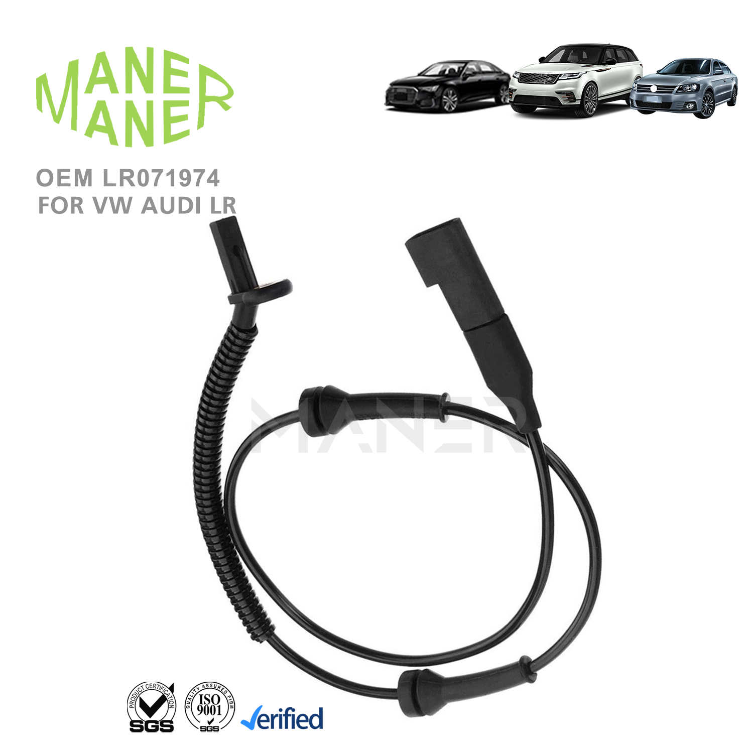 MANER Electrical Systems LR071974 LR024202 Hot Sell China Factory Price Repair Shop Wheel Speed Sensor for Land Rover