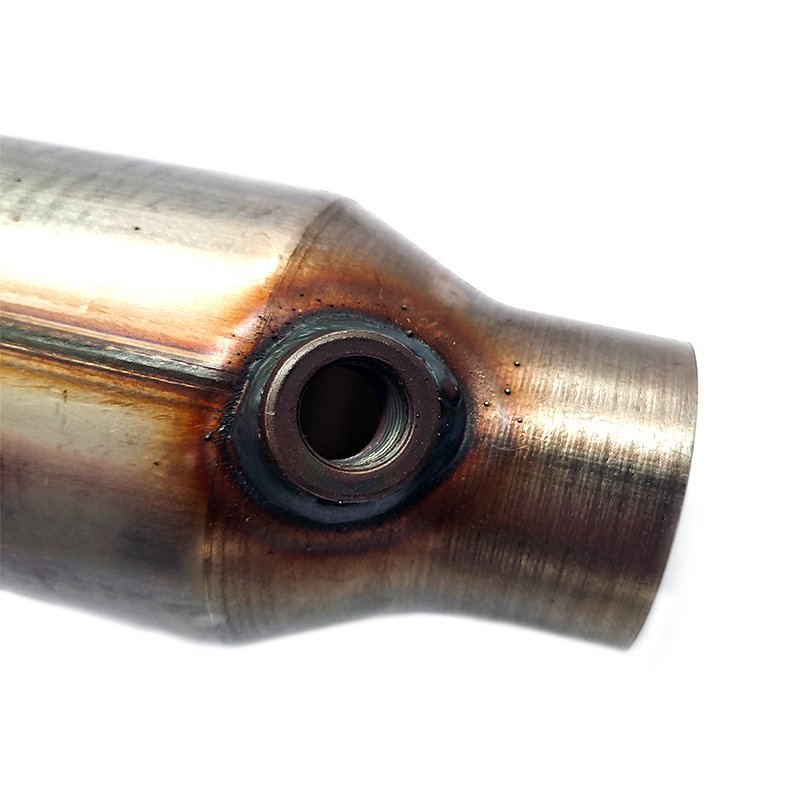 JIAX Auto Catalytic 2.5 Inch High Flow Front Catalytic Converter Universal Catalytic Fit with O2 Port (EPA Compliant)