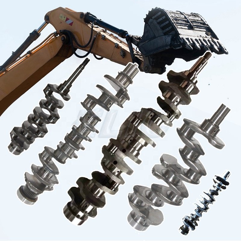 Wholesale Crank Shaft Excavator Crankshaft Engine Spare Parts Crankshafts For Hyundai Volvo Yanmar Cummins Replacement