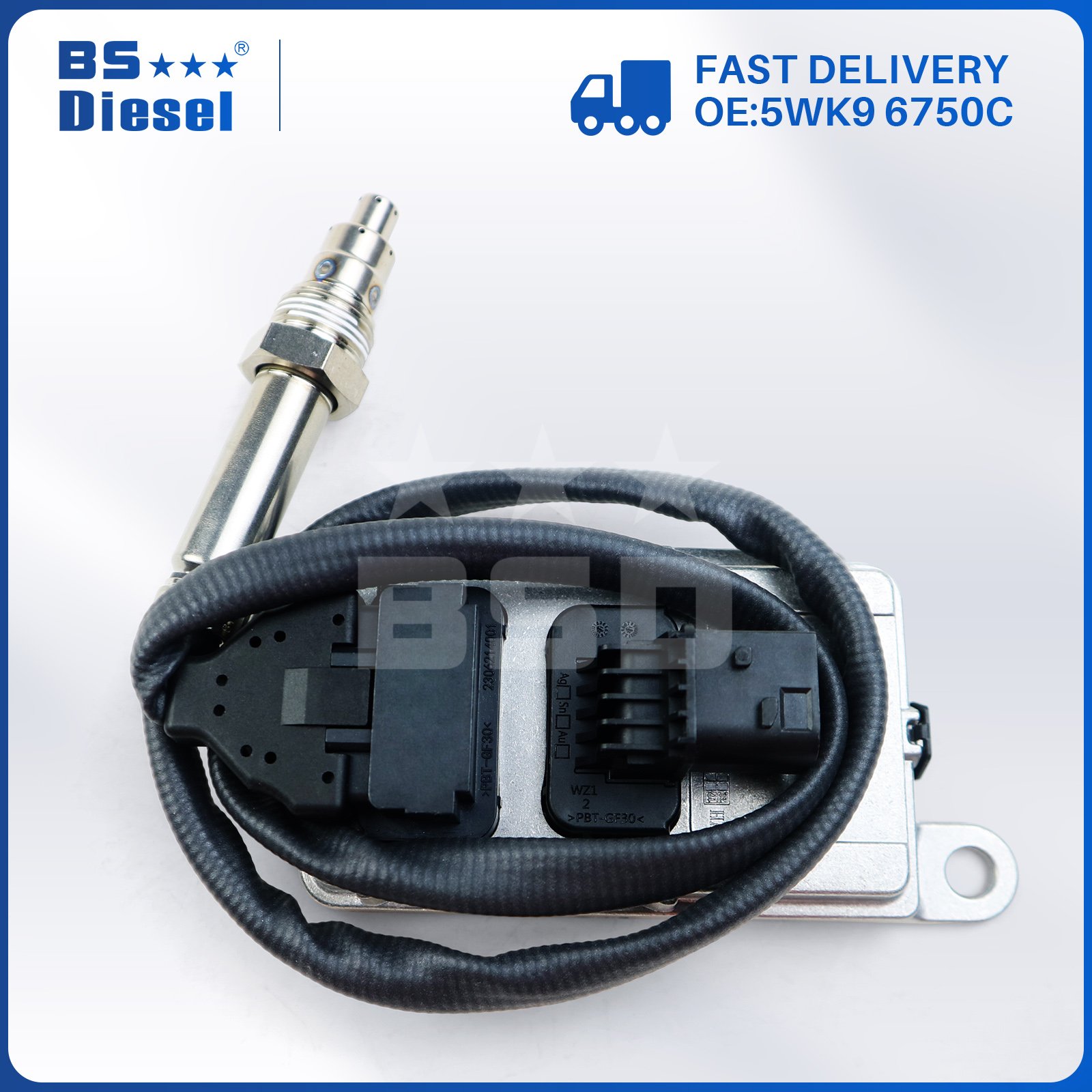 Hot Sale Auto Spare Part Nitrogen Oxygen Sensor 5WK9 6750C 4326864 NOX Sensor 5WK96750C for Cummins DAF Truck