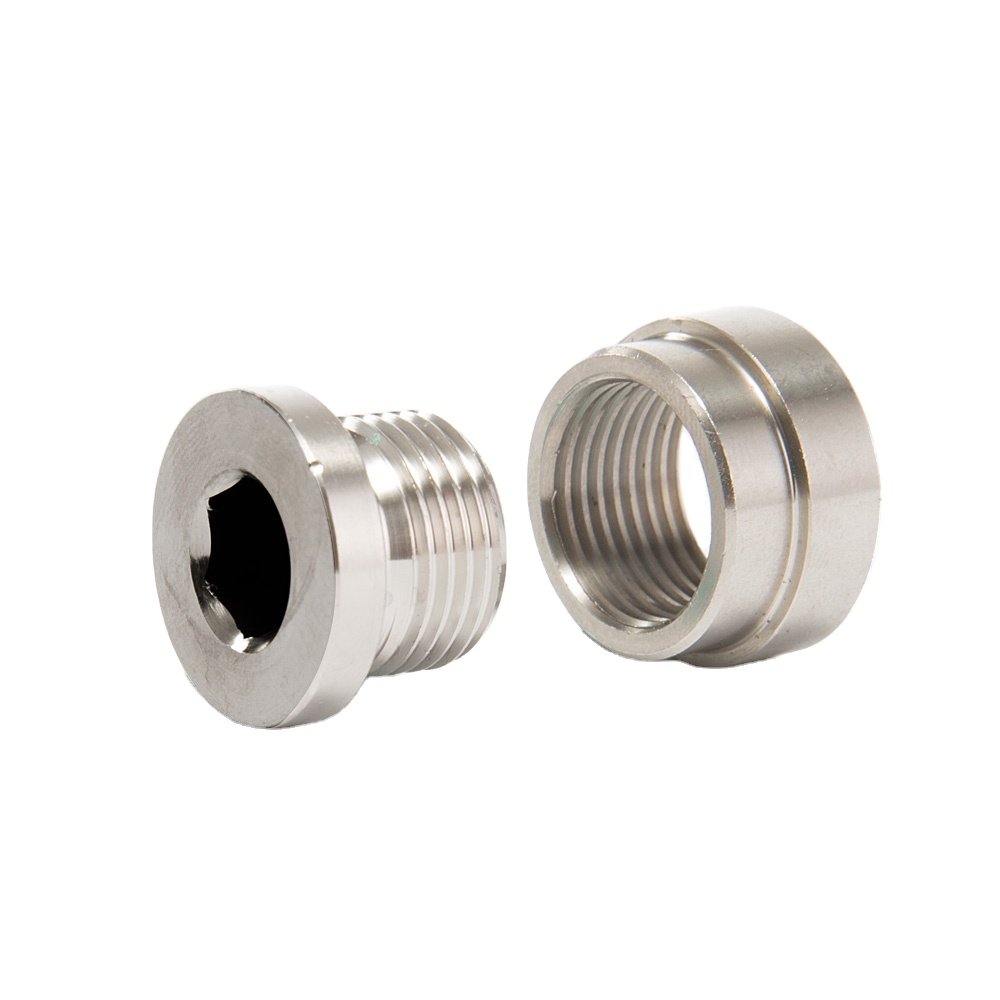Stainless Steel Exhaust O2 Sensor Weld in Bung Plug