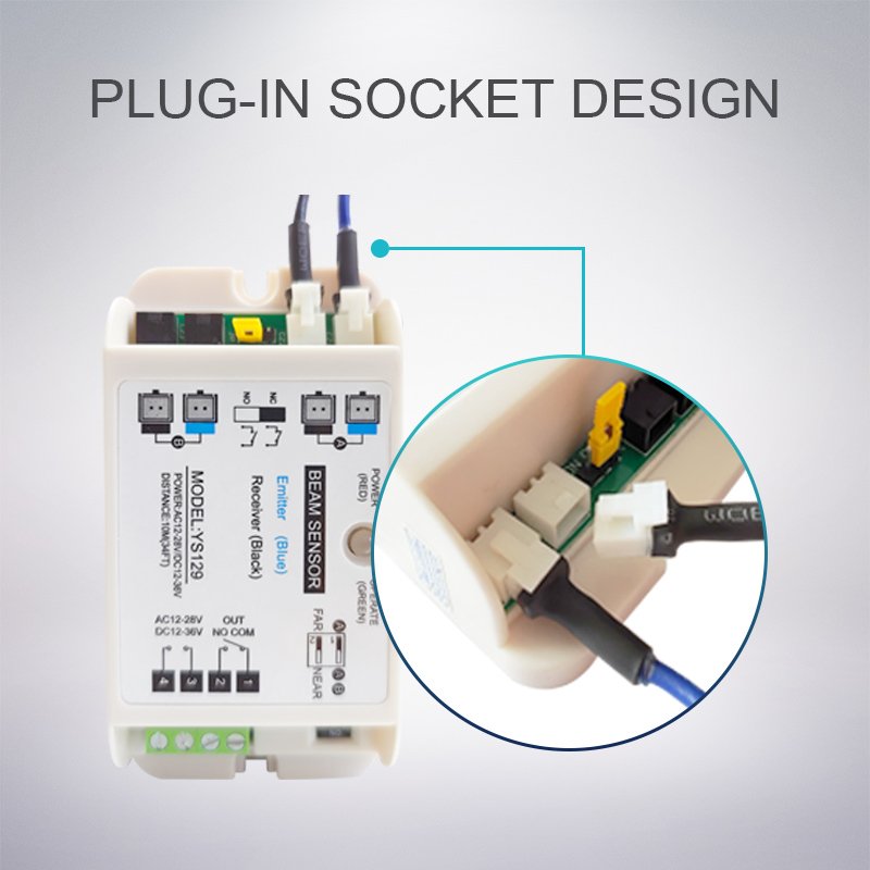 YS130 RTS Photoelectric Infrared Detector Safety sensor Beam Double Type Photocell Infrared sensor For Automatic Door ,opening/