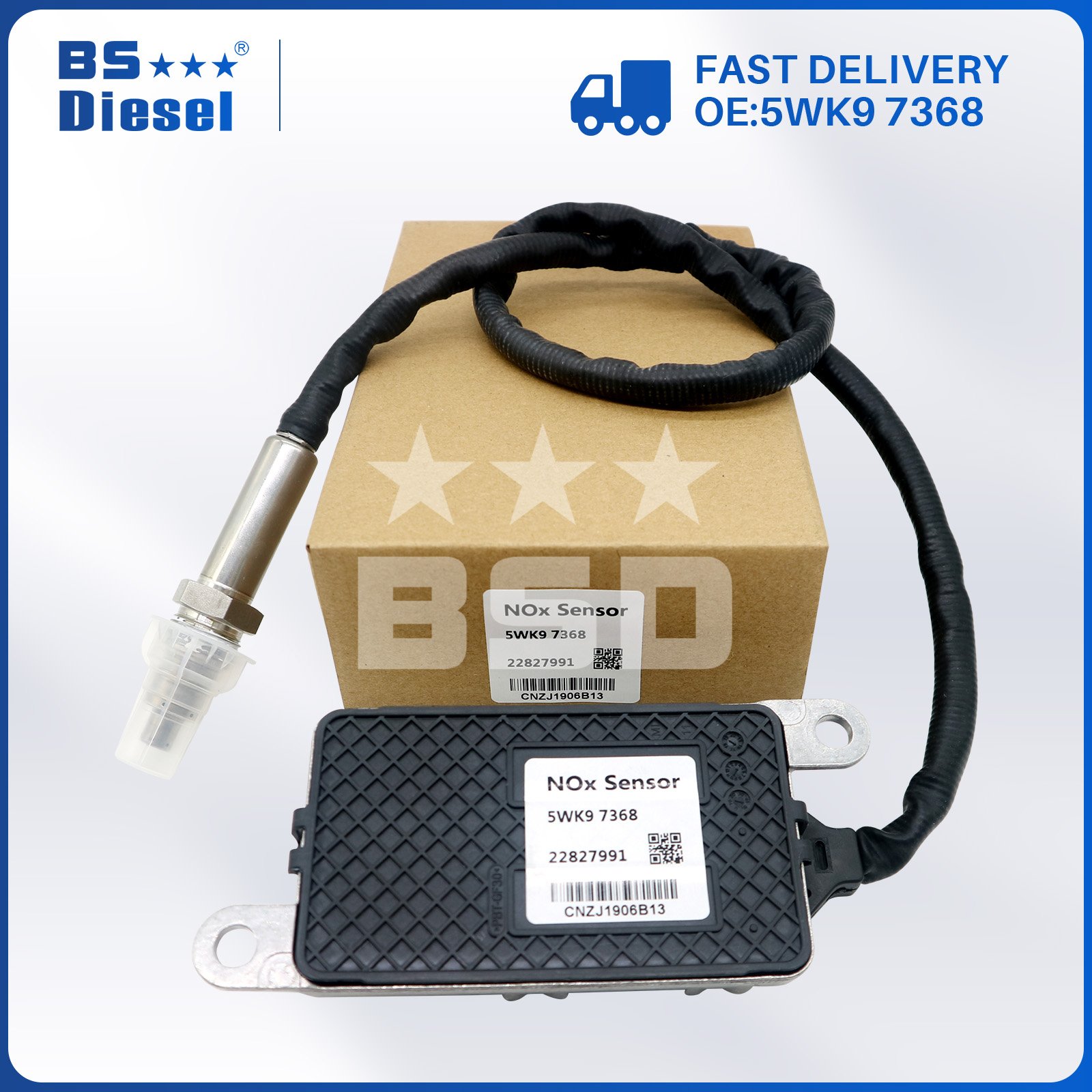 NOX Sensor 5WK9 7368 Car Sensors Nitrogen Oxide Sensor 22827991 5WK97368 for VOLVO FH FM FL Renault