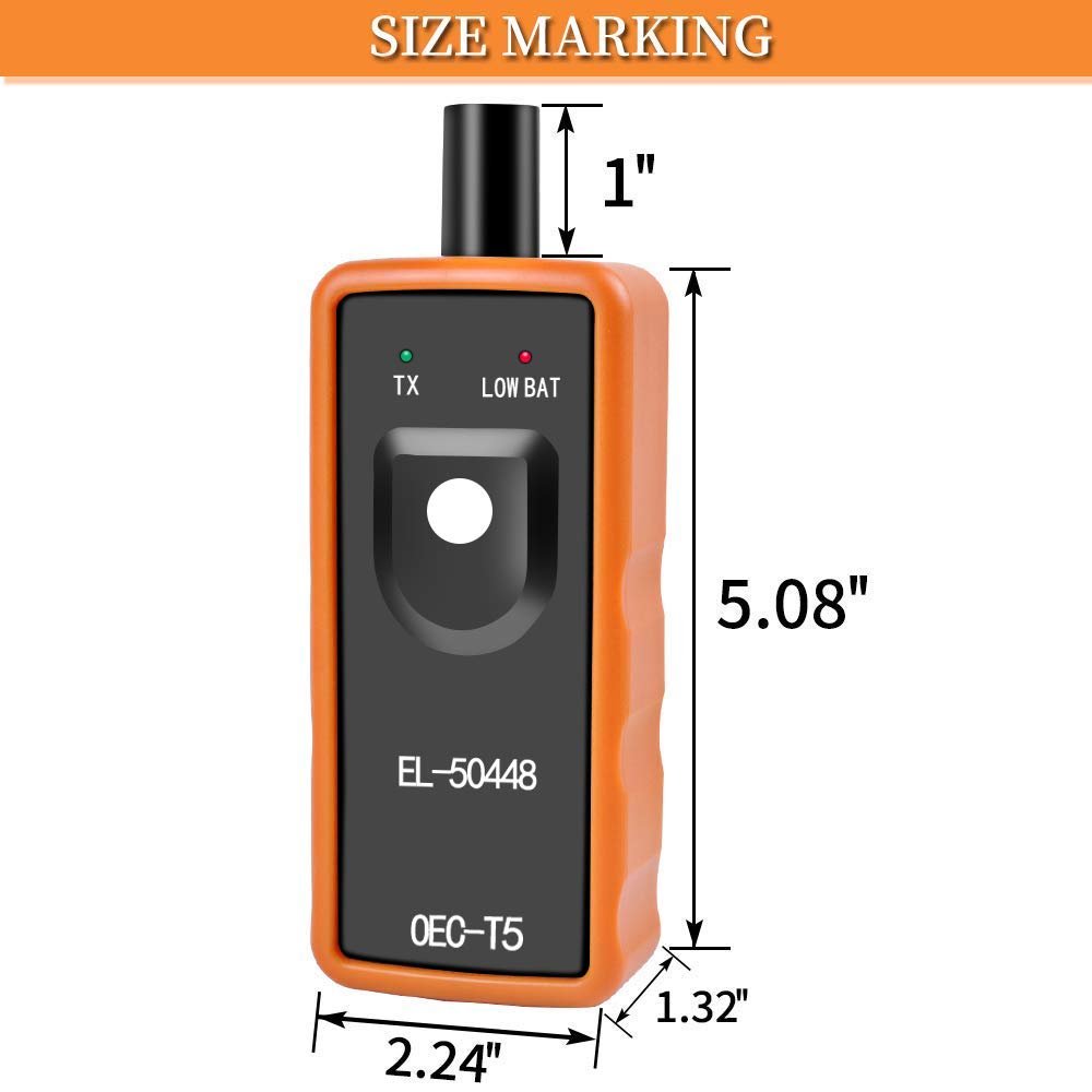 8 PCS EL-50448 Auto Tire Pressure Monitor Sensor, OEC-T5 TPMS Relearn Activation Tool for GM Series Vehicle 2006-2019