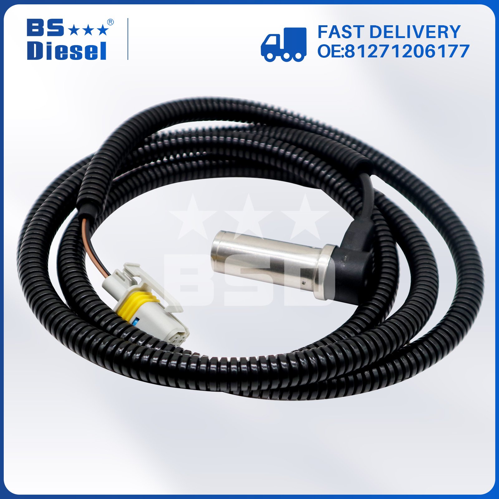 High Quality Truck Spare Parts ABS Wheel Speed Sensor 81271206097 81271206177 for MAN TGA TGL