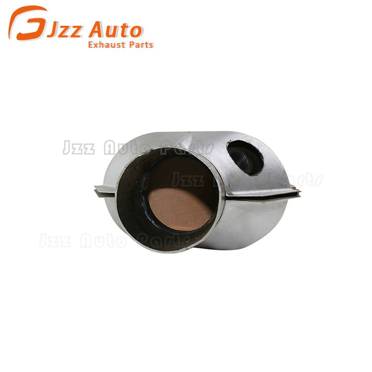 Exhaust System 70mm Cutout Honeycomb Ceramic Catalyst Gas Cleaner TWC Three Way Catalytic Converters with O2 Sensor Port