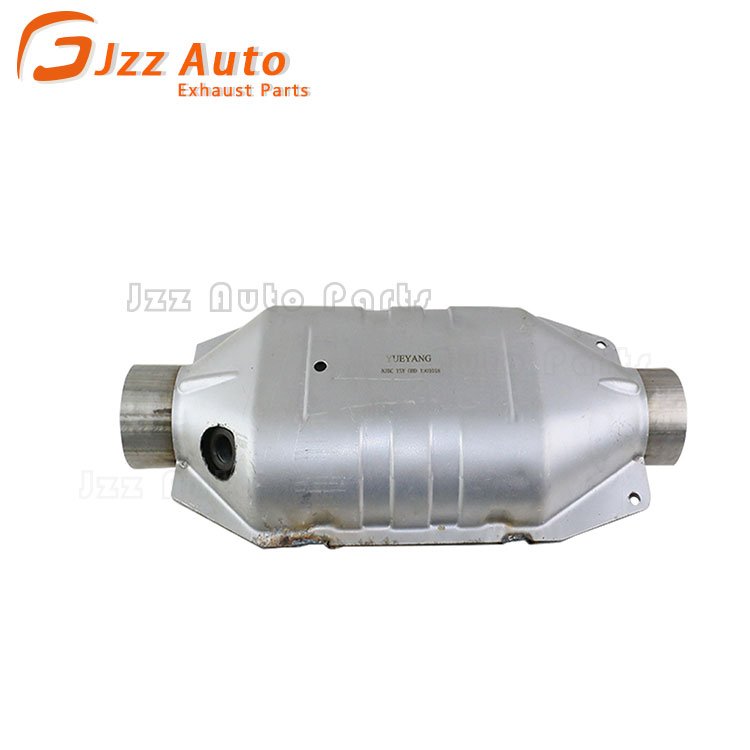 Exhaust System 70mm Cutout Honeycomb Ceramic Catalyst Gas Cleaner TWC Three Way Catalytic Converters with O2 Sensor Port