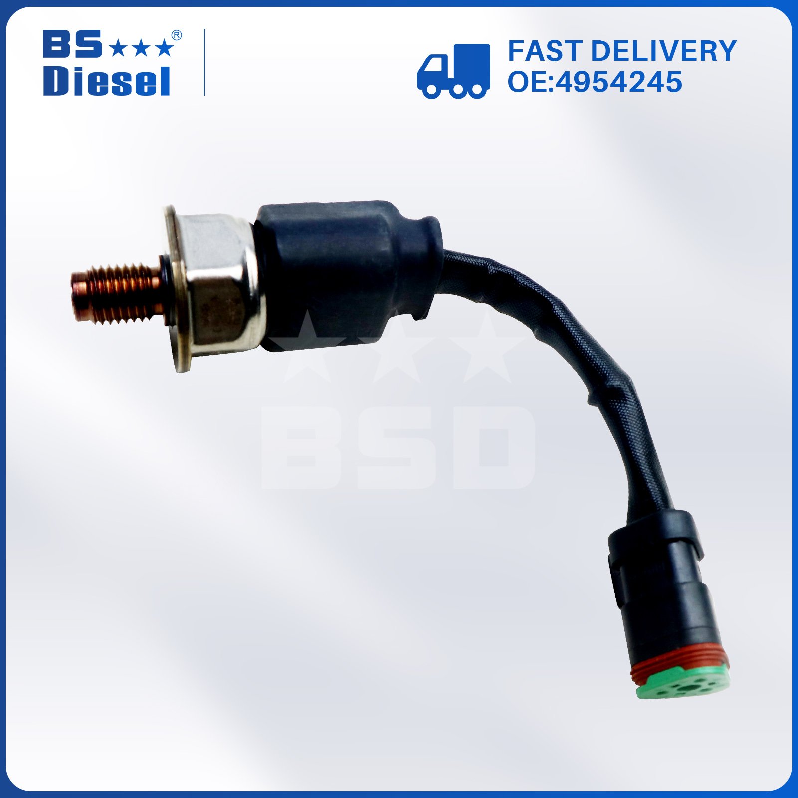 Car Engine Spare Parts Diesel Common Rail Pressure Sensor 5PP5-3 4954245 for Cummins ISX QSX Engine Parts