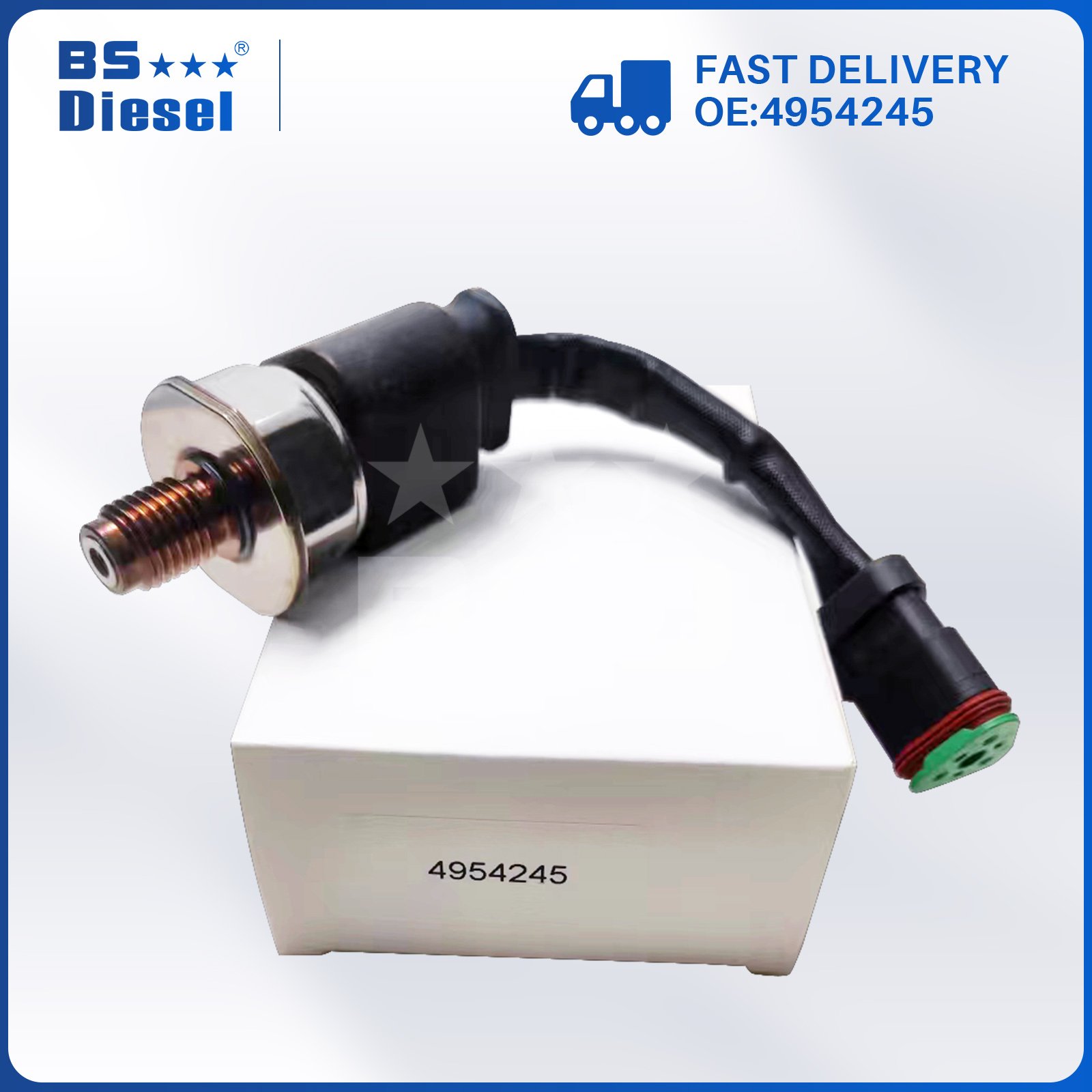 Car Engine Spare Parts Diesel Common Rail Pressure Sensor 5PP5-3 4954245 for Cummins ISX QSX Engine Parts