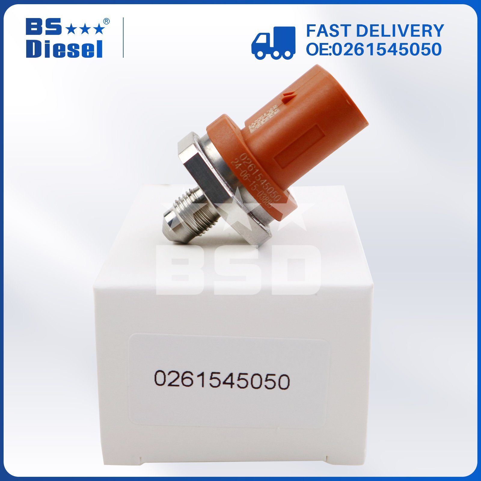 Machinery Engine Parts Auto Sensors Common Rail Pressure Sensor 0261545050 for Audi A3 A4 A5 Seat VW Jetta Passat