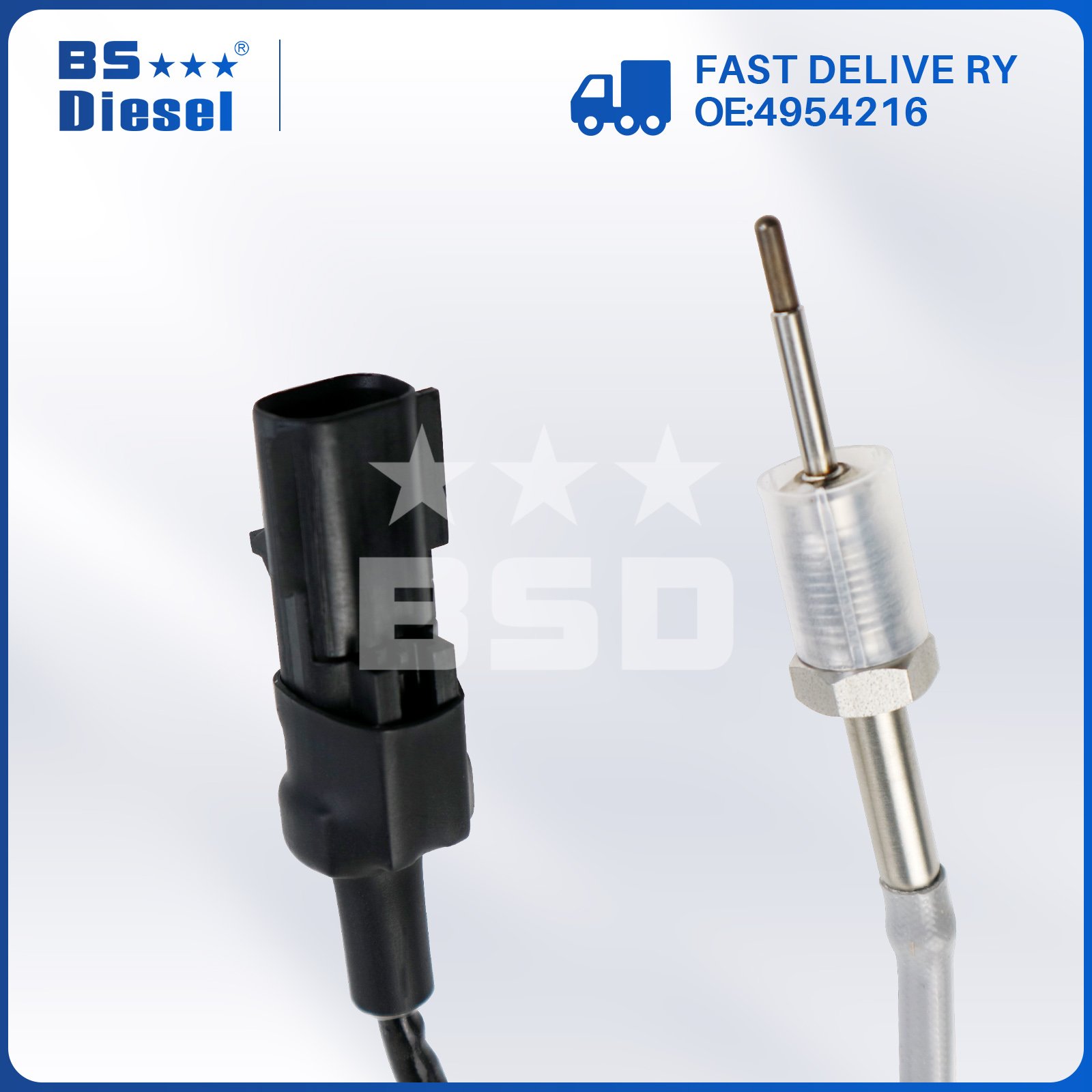 Aftermarket Parts DEF Exhaust Gas Temperature Sensor 4954216 EGT Sensor for Cummins Engine