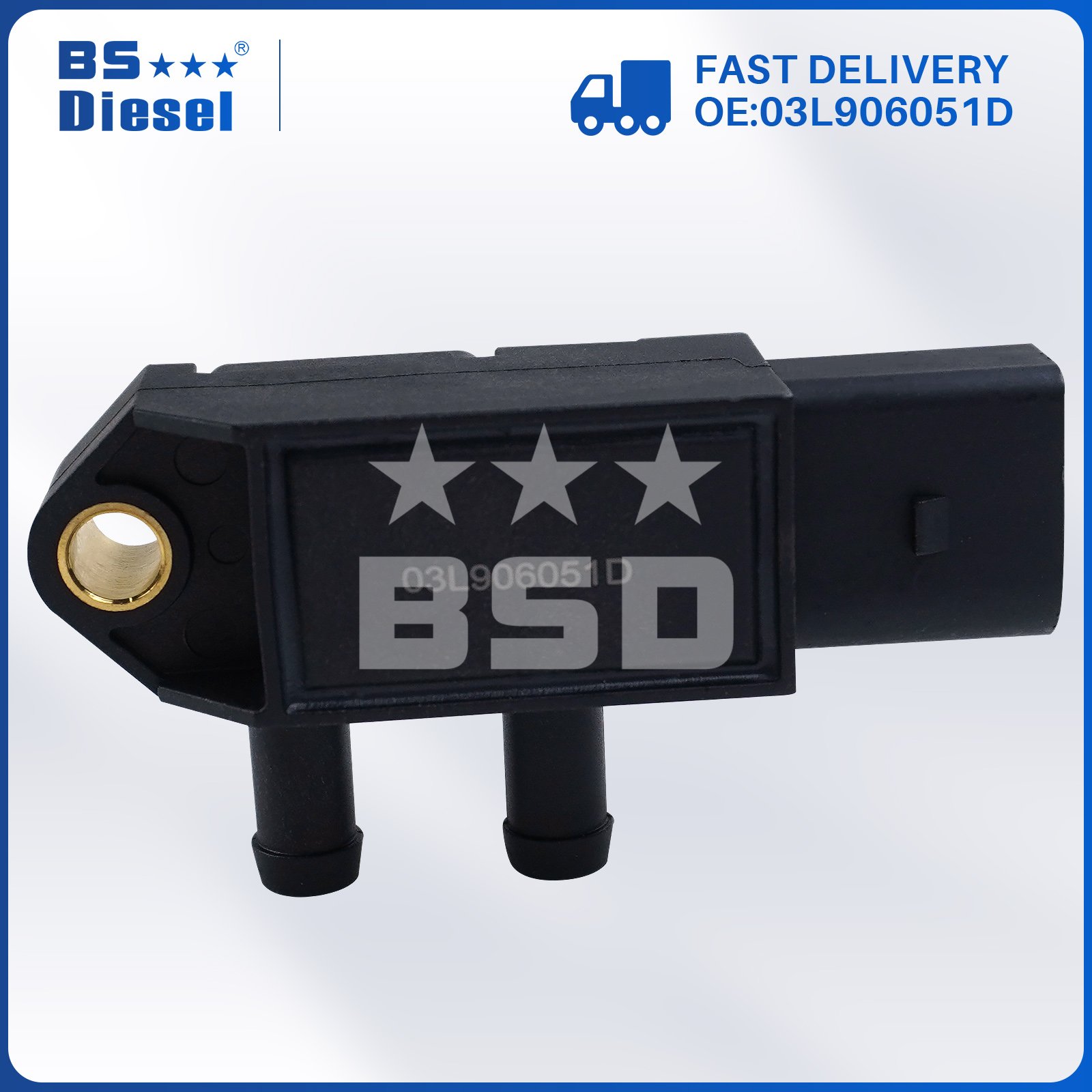 Auto Engine Spare Parts Car Sensors 03L906051B DPF Differential Exhaust Pressure Sensor 03L906051D for Audi VW Skoda Seat