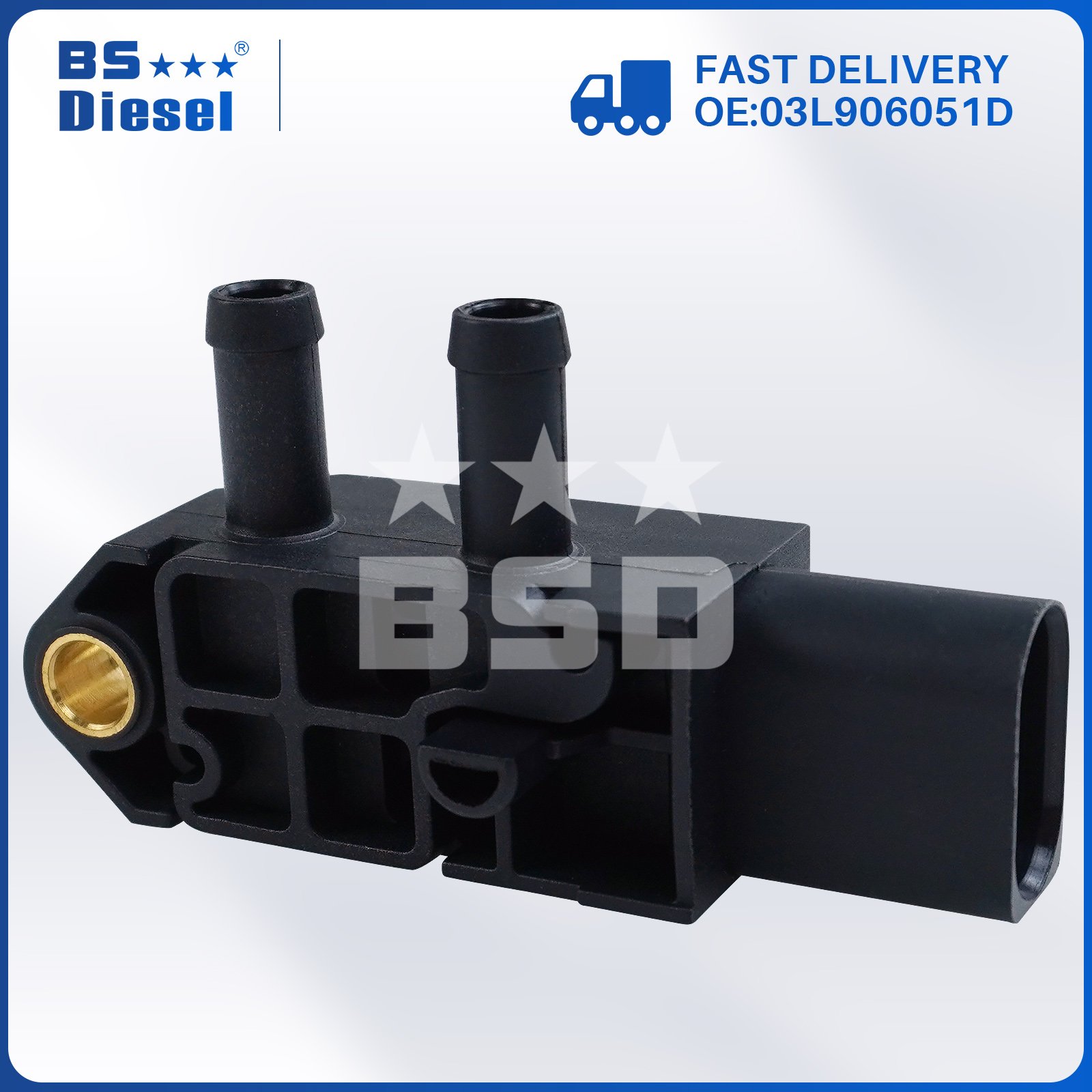 Auto Engine Spare Parts Car Sensors 03L906051B DPF Differential Exhaust Pressure Sensor 03L906051D for Audi VW Skoda Seat