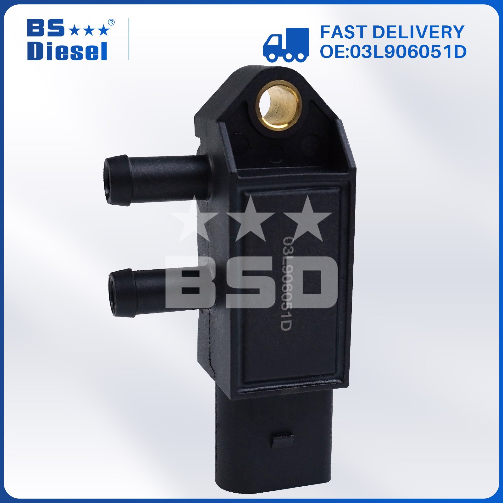 Auto Engine Spare Parts Car Sensors 03L906051B DPF Differential Exhaust Pressure Sensor 03L906051D for Audi VW Skoda Seat