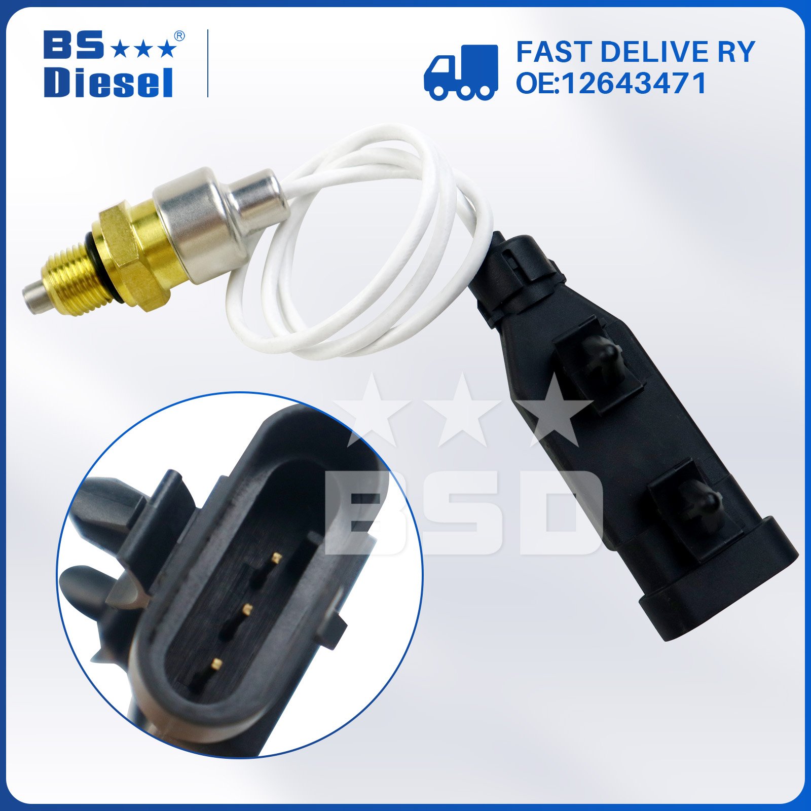 Heavy Duty Truck Parts Turbocharger Vane Position Sensor 12643471 for Chevrolet Duramax 6.6L Engine