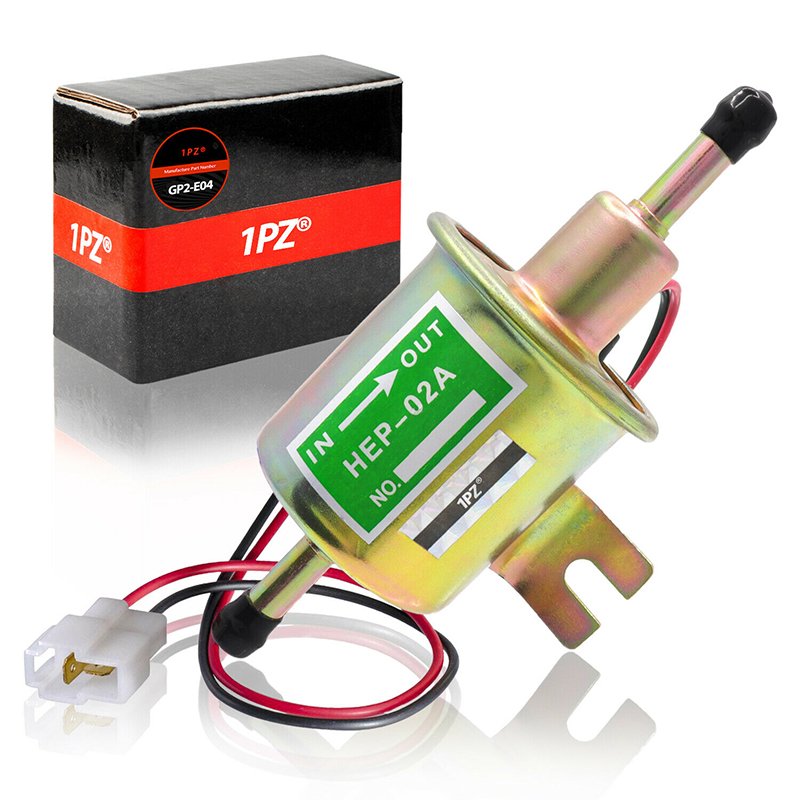 New Aluminum Electronic Pump 12V Universal 2.5-4 PSI Gas Diesel Inline Low Pressure Electric Fuel Pump HEP02A