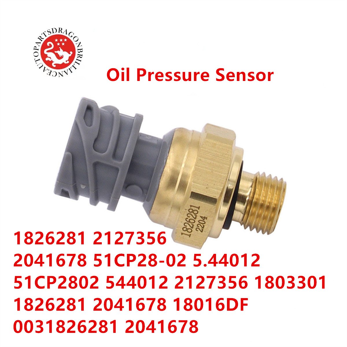 Oil Pressure Sensor For DAF CF85 XF105 Trucks 1826281 2127356 2041678 51CP28-02 5.44012 51CP28-02 544012 2127356 1803301 1826281