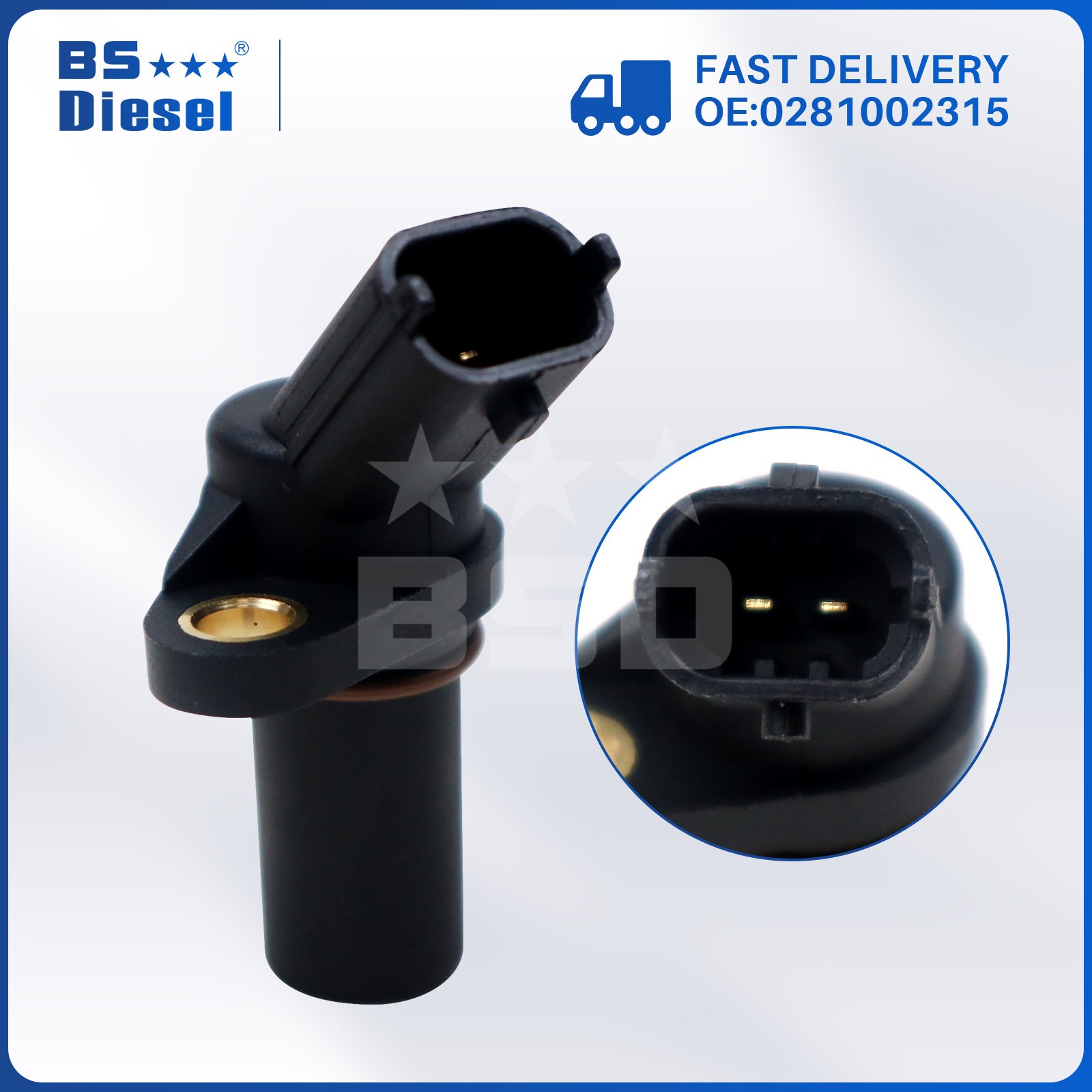 Auto Engine Parts Auto Sensors 0281002315 Crankshaft Position Sensor for Iveco MAN Renault Volvo