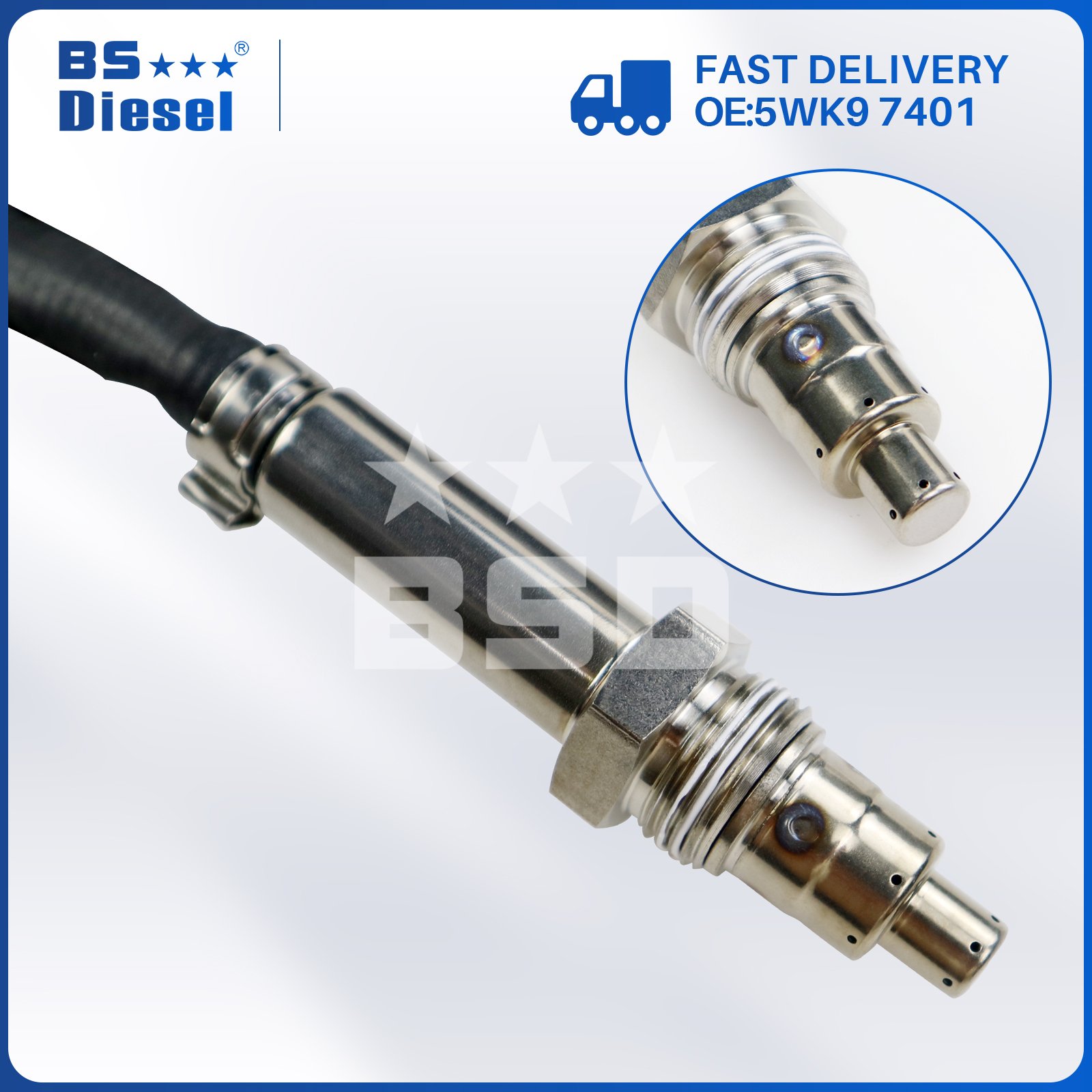 High Performance 24V Nitron NOx Sensor Auto Parts 5WK97401 2294291 2064769 2247381 Compatible With Scania Trucks