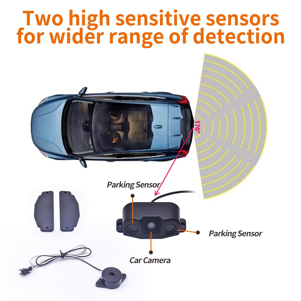 3in1 Hot Selling Car Parking Sensors System with 4 Sensors and LED Parking Display Auto Parking System