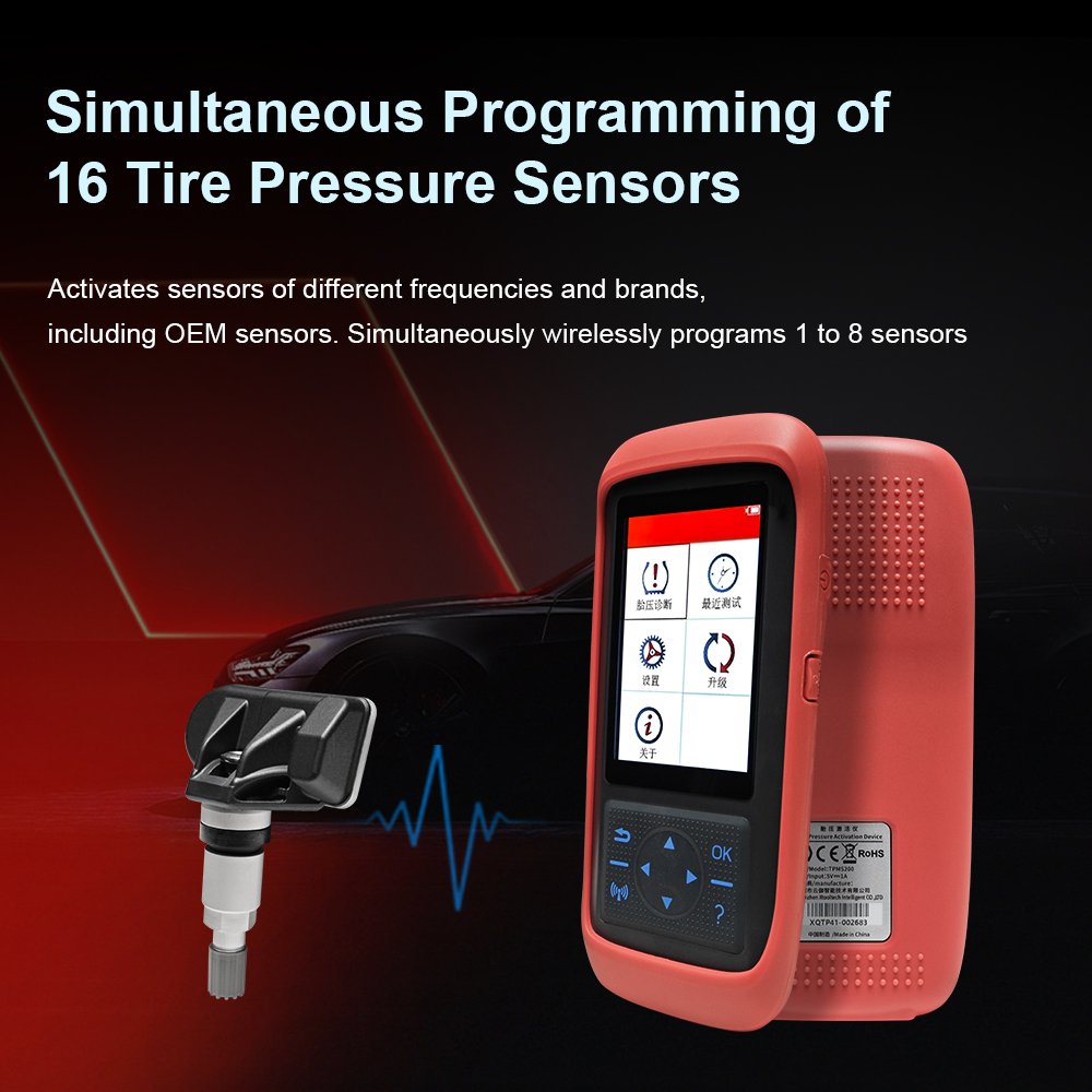 New Automotive Sensors 315+433MHz Dual Frequency Programmable Sensor with OBD TPMS XQTP41