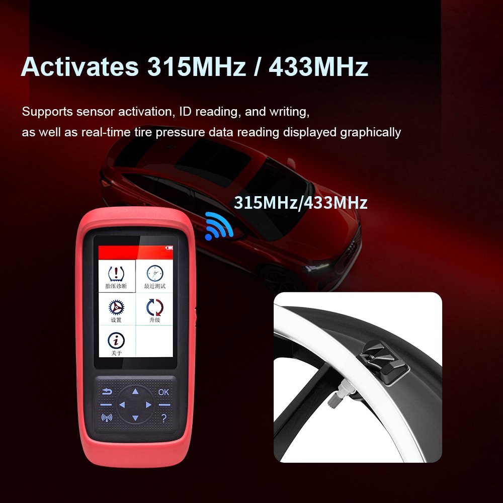 New Automotive Sensors 315+433MHz Dual Frequency Programmable Sensor with OBD TPMS XQTP41