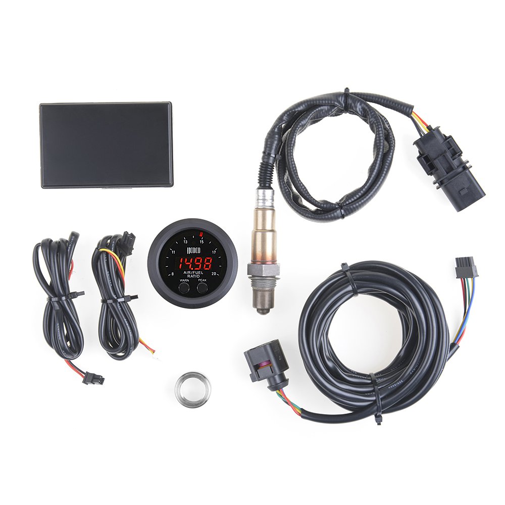Universal Ultra-Thin Round 52MM Air Fuel ratio meter (oxygen sensor meter) with sensor package
