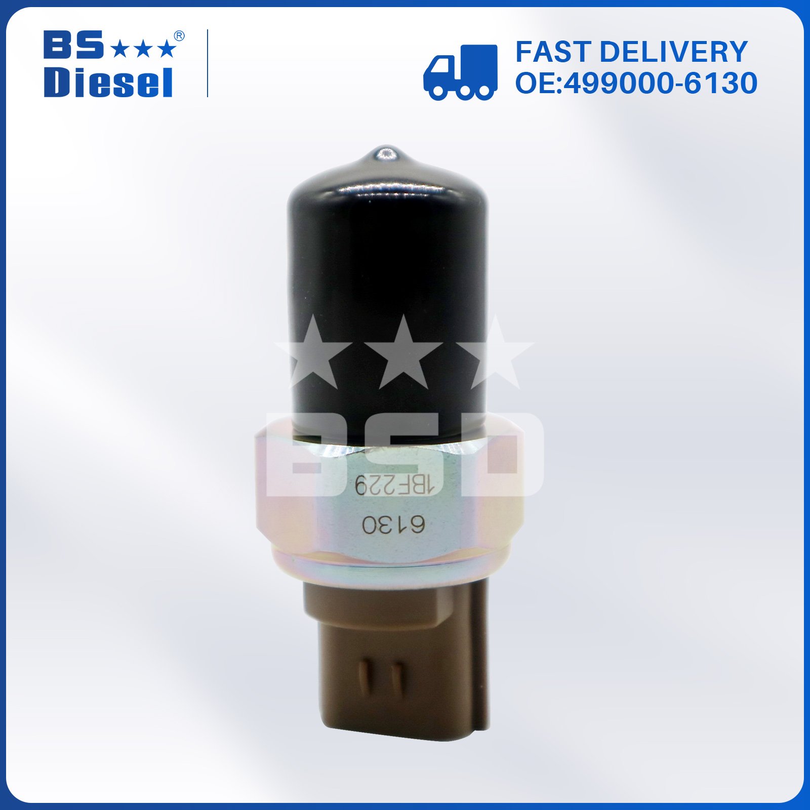 Auto Parts 499000-6131 Rail Fuel Pressure Sensor 499000-6130 for ISUZU Holden Toyota 4HK1 6HK1 6UZ1 6WG1
