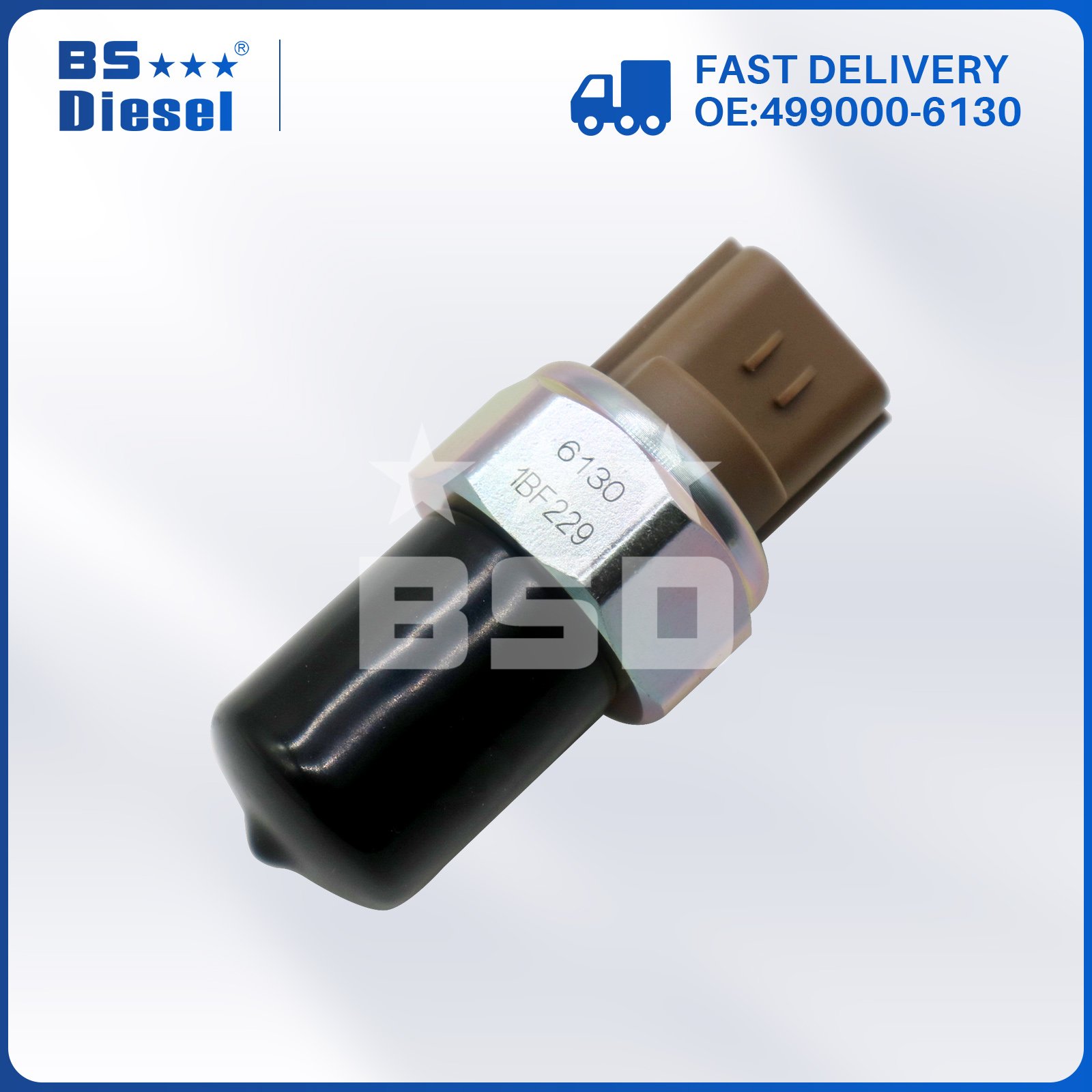 Auto Parts 499000-6131 Rail Fuel Pressure Sensor 499000-6130 for ISUZU Holden Toyota 4HK1 6HK1 6UZ1 6WG1