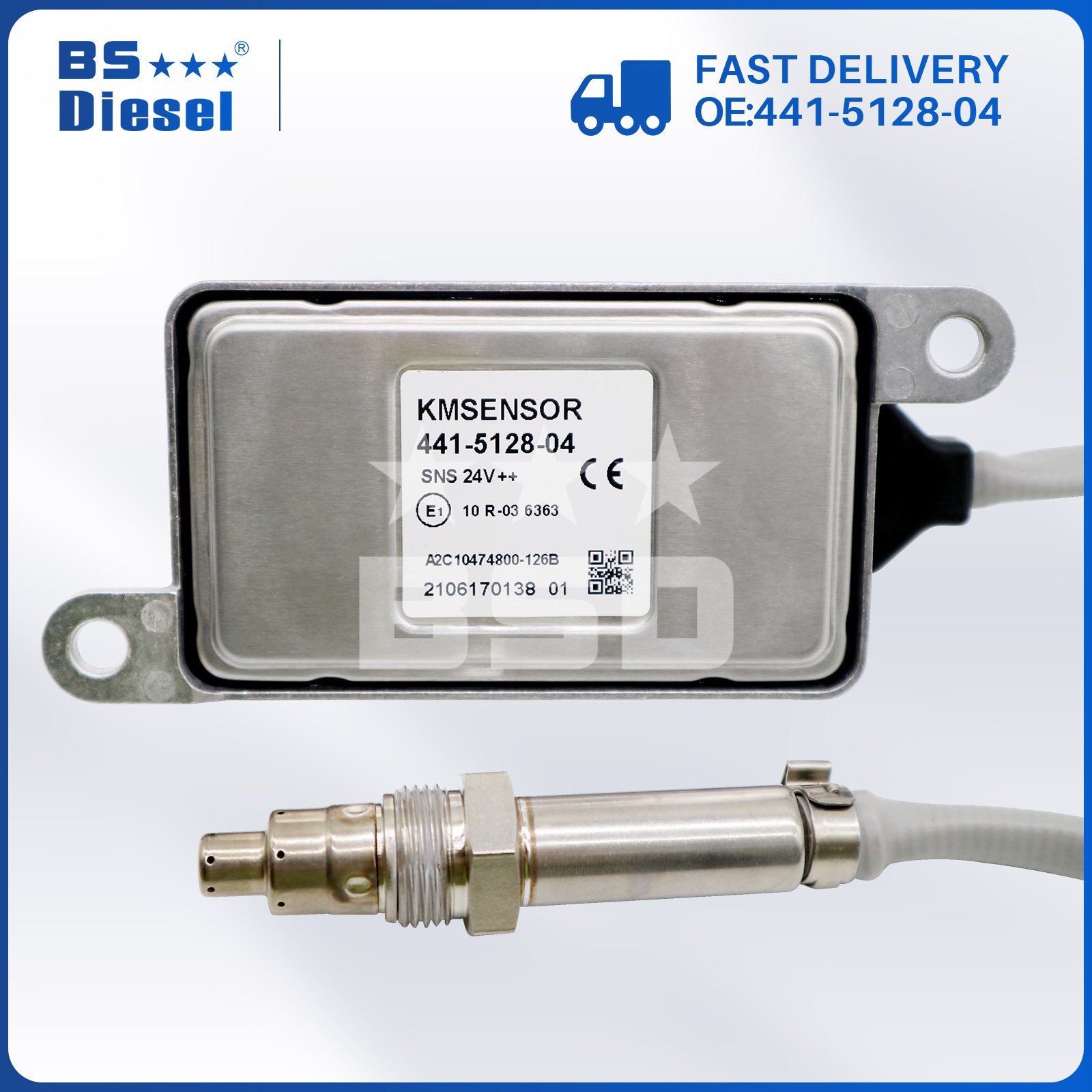 SCR Parts Auto Sensors Nitrogen Oxygen Sensor 441-5128 NOX Sensor 4415128 Fits for CAT 3516E C18 Excavator