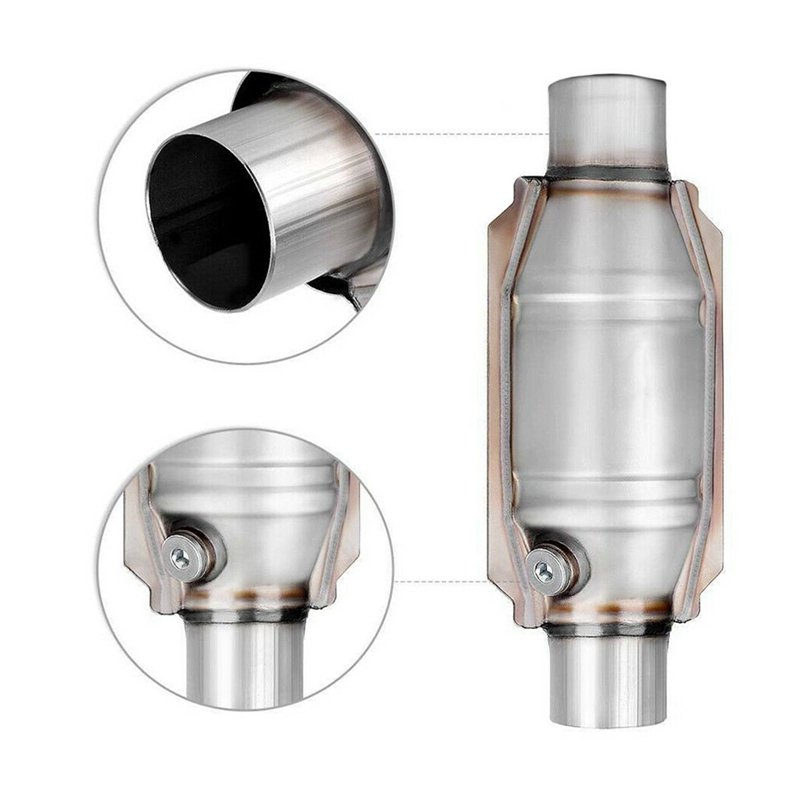 Three Way Universal Catalytic Converter With Honeycomb Ceramic Carrier for Gasoline Engine 2.5 Inch 2 Inch Car Catalyst