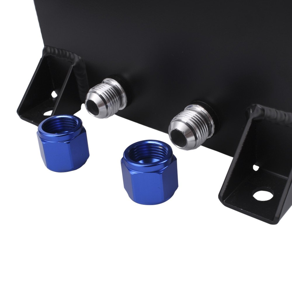 10L 2.5 Gallon Aluminum Universal Race Drift Square Auxiliary Fuel Cell Tank Reservoir Oil Catch Can Fuel Surge Tank With Sender