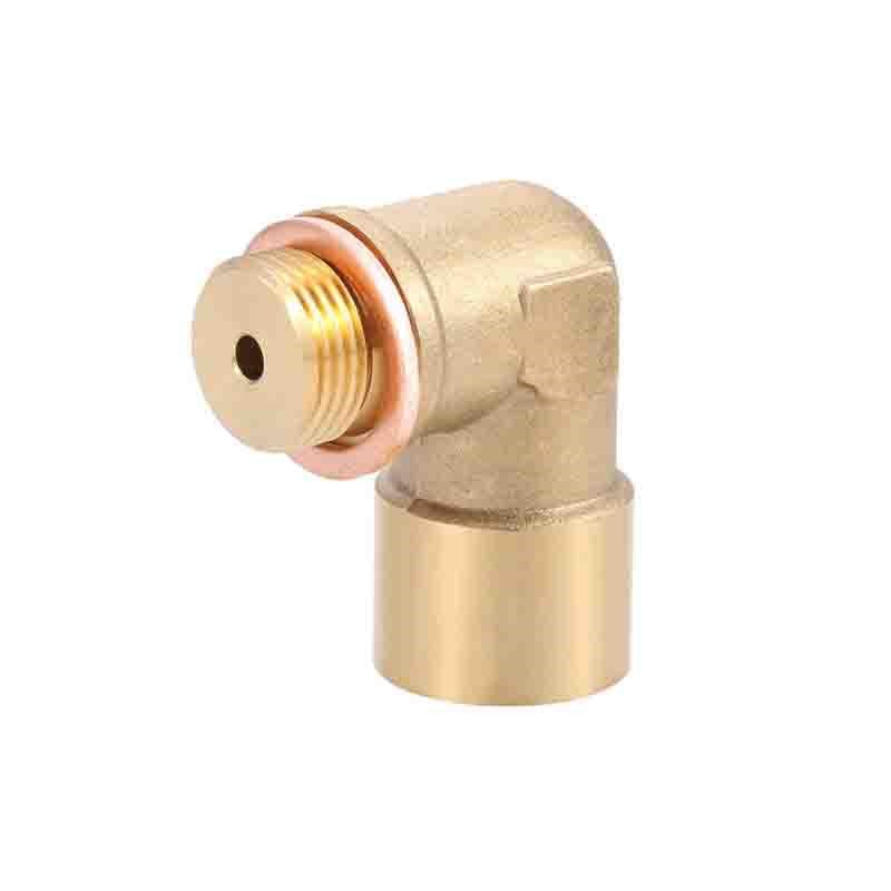 M18*1.5 Universal 90 Degree Conversion Brass Elbow O2 Oxygen Sensor Connector