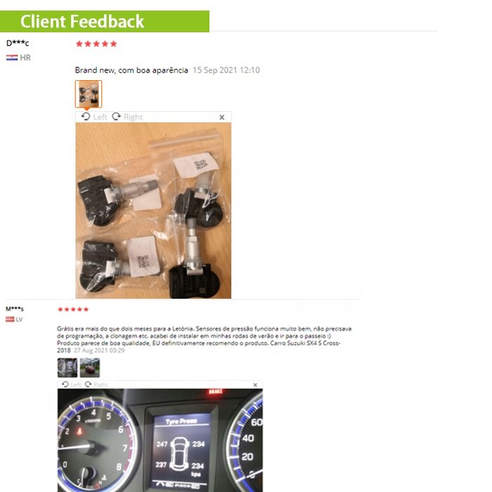 Auto Tpms 433mhz and 315mhz 2in1 Oe Internal Tire Pressure Monitoring System Sensor Tyre Tpms Sensors for Car