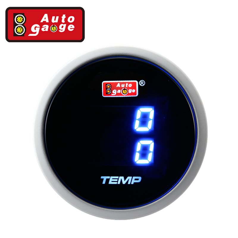 52 mm AUTO GAUGE DIGITAL Display Dual Oil Water Temperature Gauge for CAR