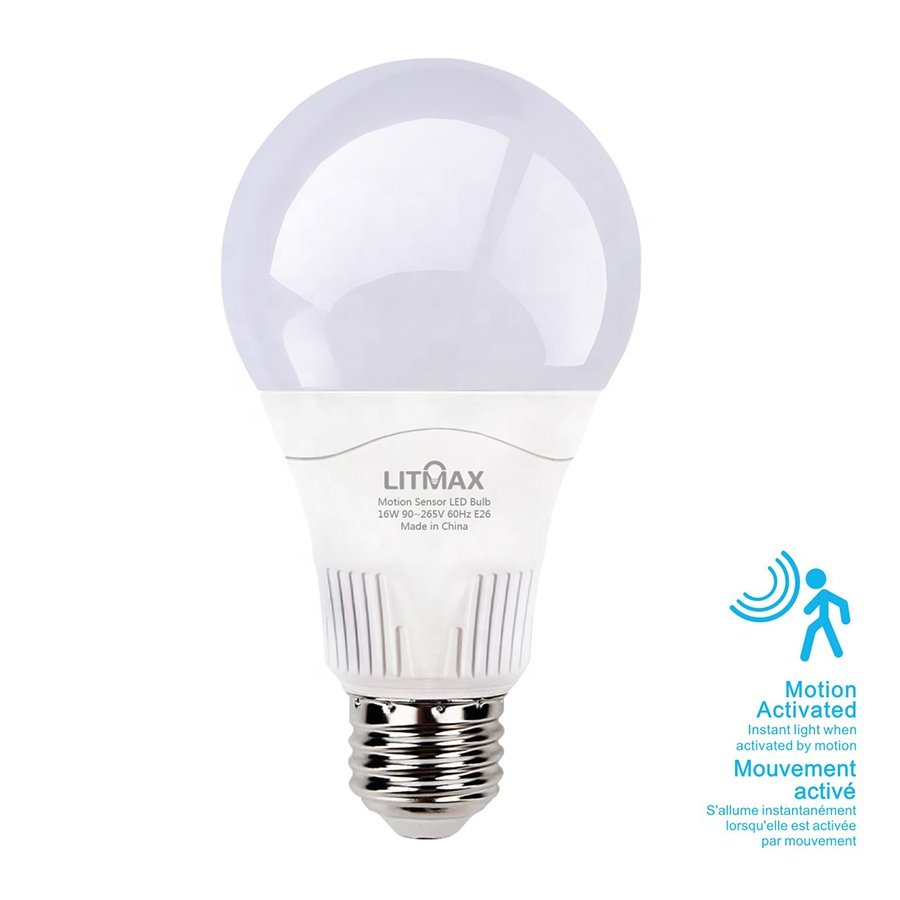 Intelligent Daylight Harvesting Motion Sensor LED Bulb with Motion Sensor Auto On/off Adjustable Light Intensity Feature