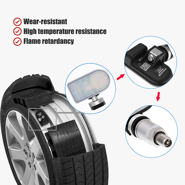 2025 new arrival 433MHZ and 315 MHZ frequency dual function universal Programmable Tire Pressure Sensor & TPMS Compatible