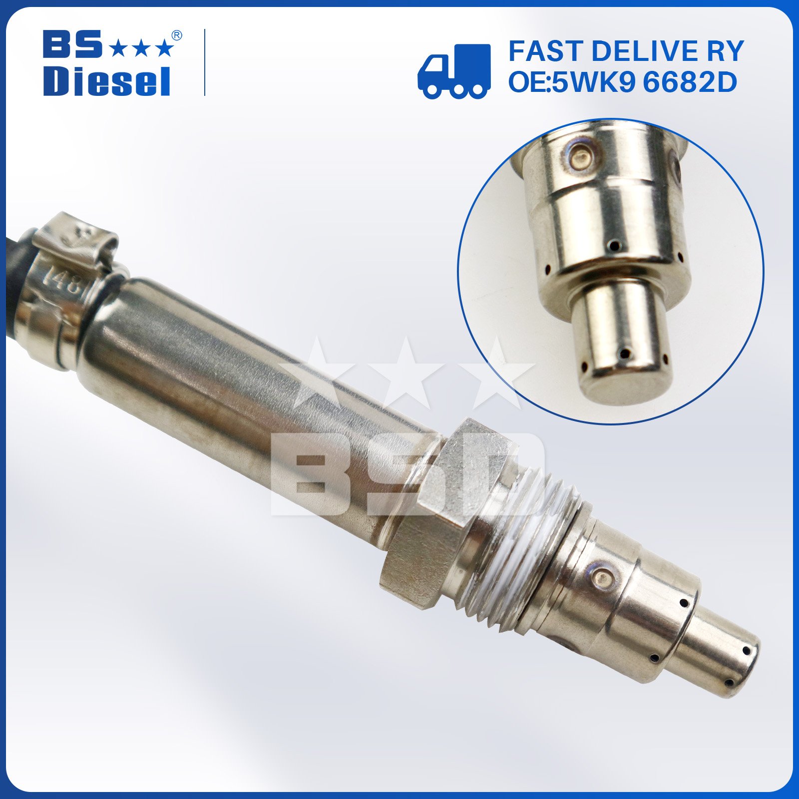 5WK9 6682D Auto Parts Nitrogen Oxygen Sensor A0009053503 5WK96682D Nox Sensor for Mercedes Benz W205 C220 Ml350 W166