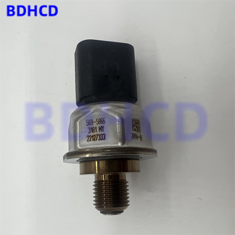 BDHCD Auto Parts 569-5866 7PP4-9 5695866 Fuel Rail Pressure Sensor HZYCKJ Heavy Duty for Caterpillar C00 Sensor Gp-Pressure