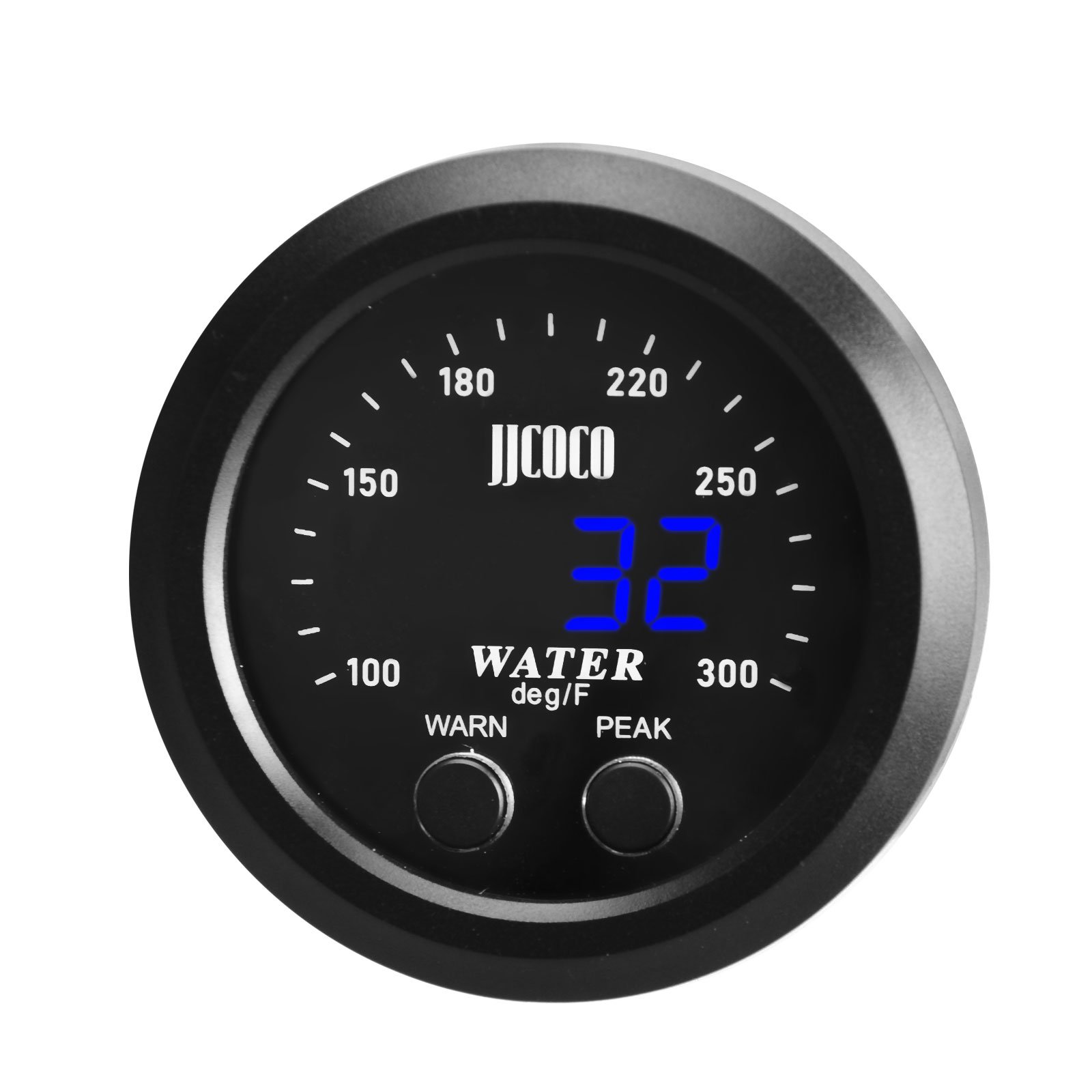 Digital Meter Water Temperature Gauge With 1/8 Npt Sensor Car Red Display Temp 32-212F(0~100C) 52MM Auto DC 12v