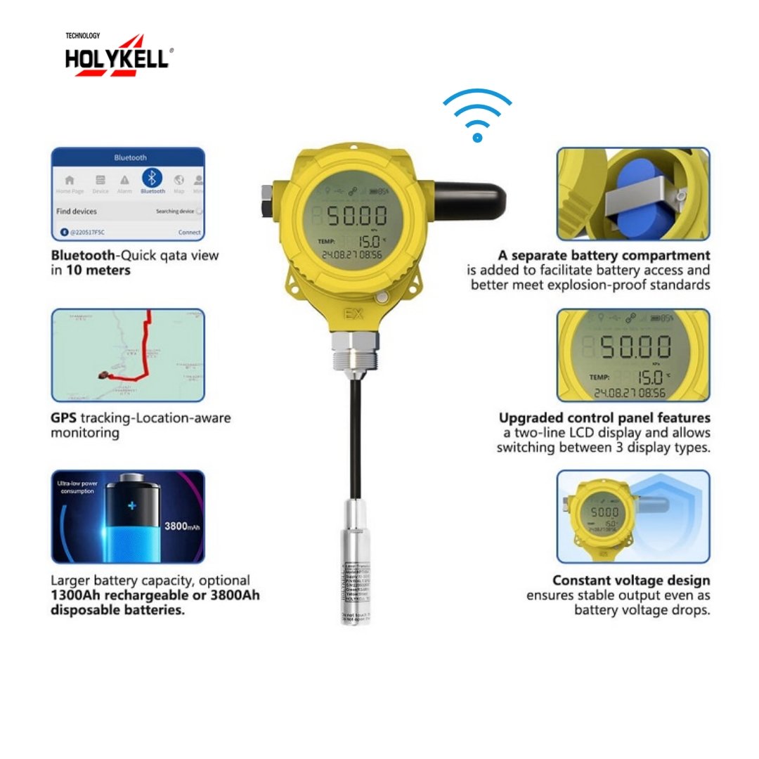 Rs485 Diesel Gasoline Fuel Petrol Oil Storage Station Generator Truck Tank Level Sensor