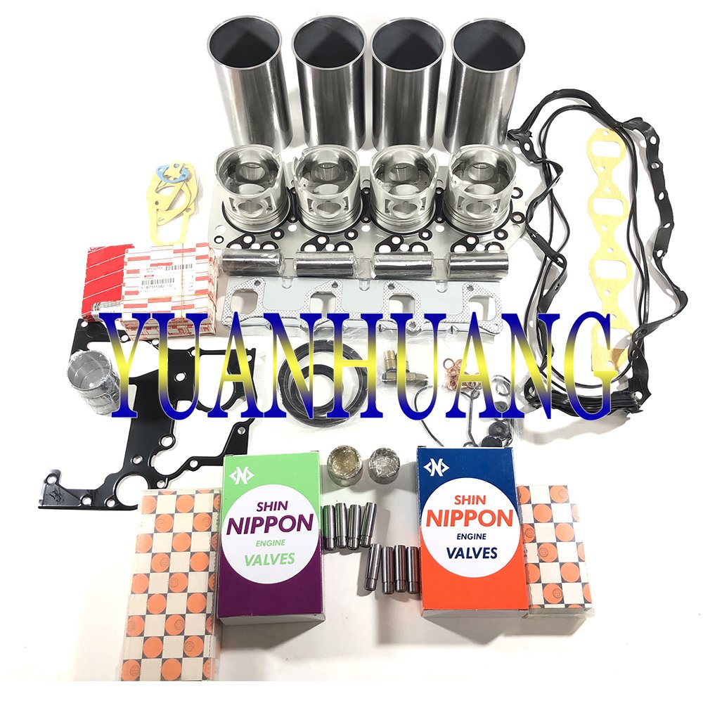 4JX1 Overhaul Rebuild Kit Full Gasket Set for ISUZU Fit NHR54 TFR54 Rodeo Pickup D-Max Diesel Engine Parts Piston Cylinder Liner