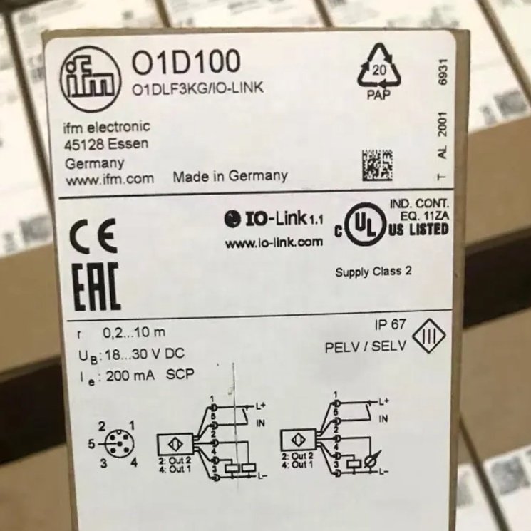 Original Ifm Im5119 Laser Distance Sensor Flow Proximity Sensor Ifm Electronic 45128 Essen E43210 Sa4300 01d100 01dlf3kg Ifm