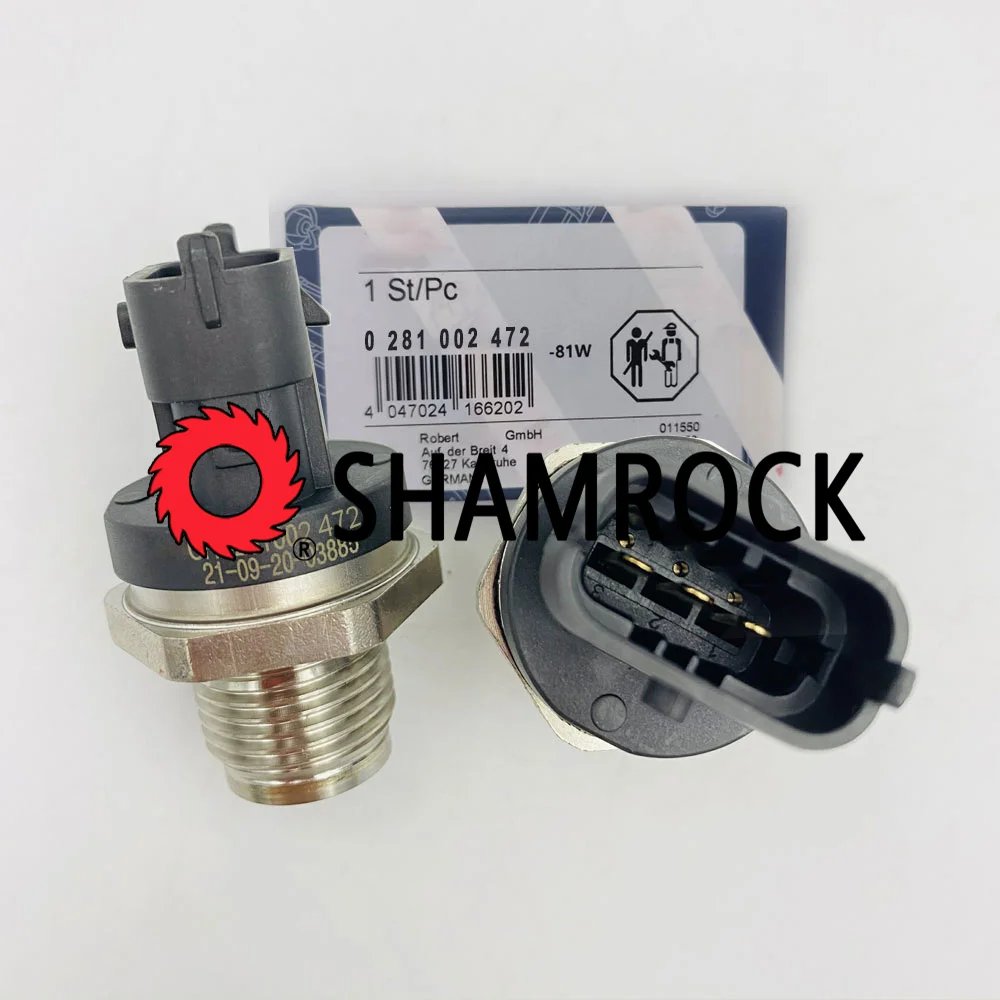 Original Fuel Rail Pressure Sensor OEM 0281002472/0281002846/55207677 for Aalfa Romeo BRAVO DOBLO DUCATO Llancia Oopel Vvauxhall