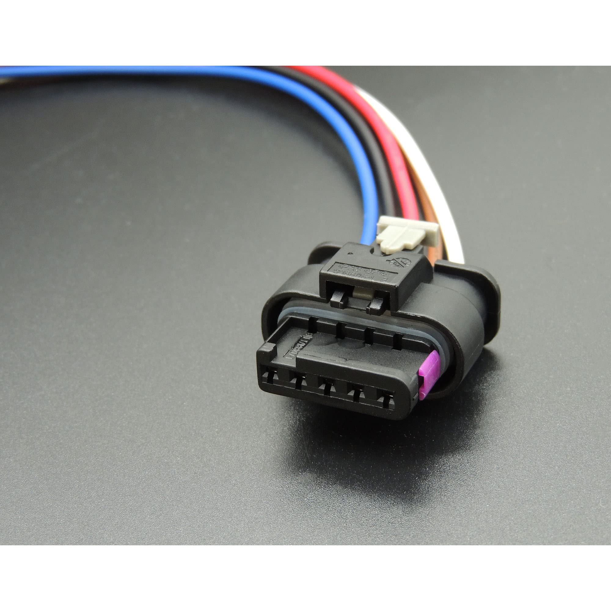 4F0973705 Mass Air Flow MAF Sensor Connector - 5 Pin 5 Wires Compatible for BMW VW Audi Connector Pigtail 4F0973705
