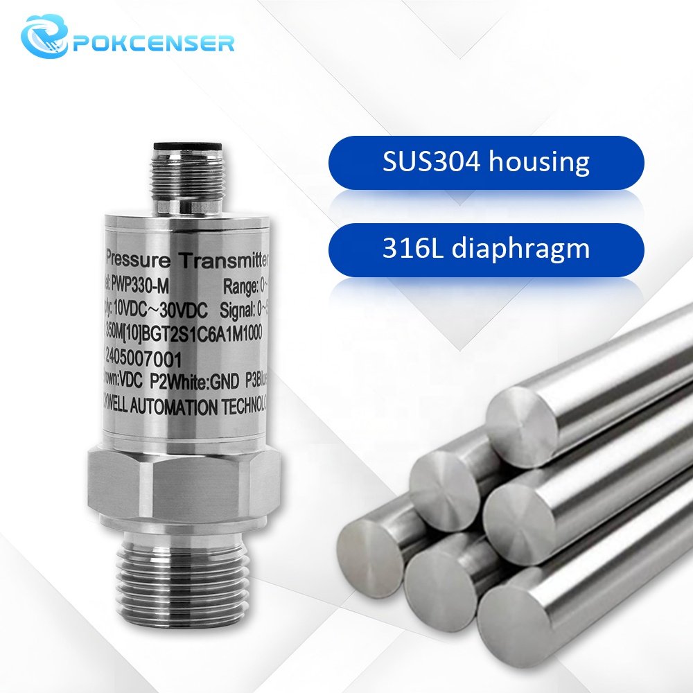 Pokcenser Smart Pressure Transducer 420ma RS485 Air Oil Liquid Water Pressure Sensor Transmitter